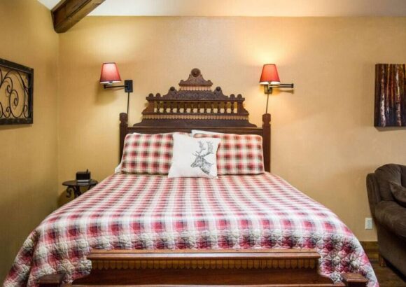 Cozy Suite with fireplace and Jacuzzi tub . Dogs OK.