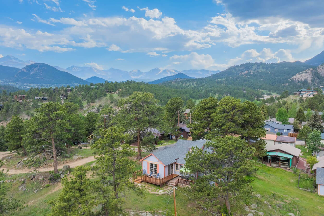 Vintage Cabin w/ Views in Heart of Estes