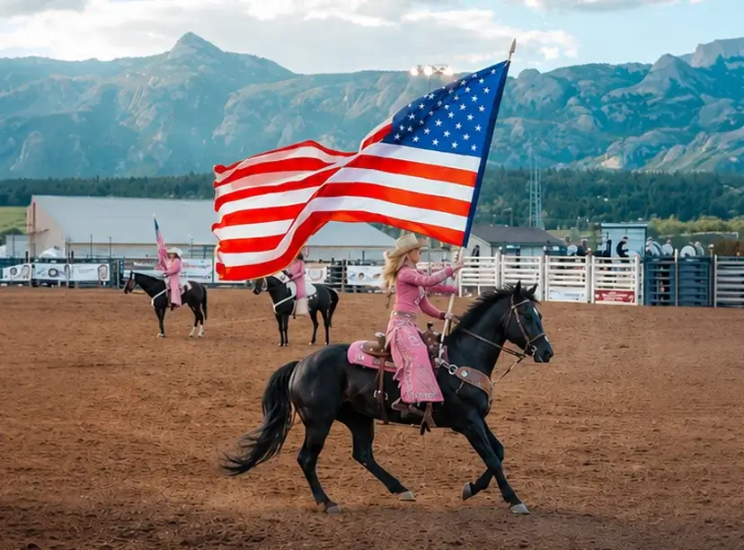 Horse Flag Riding